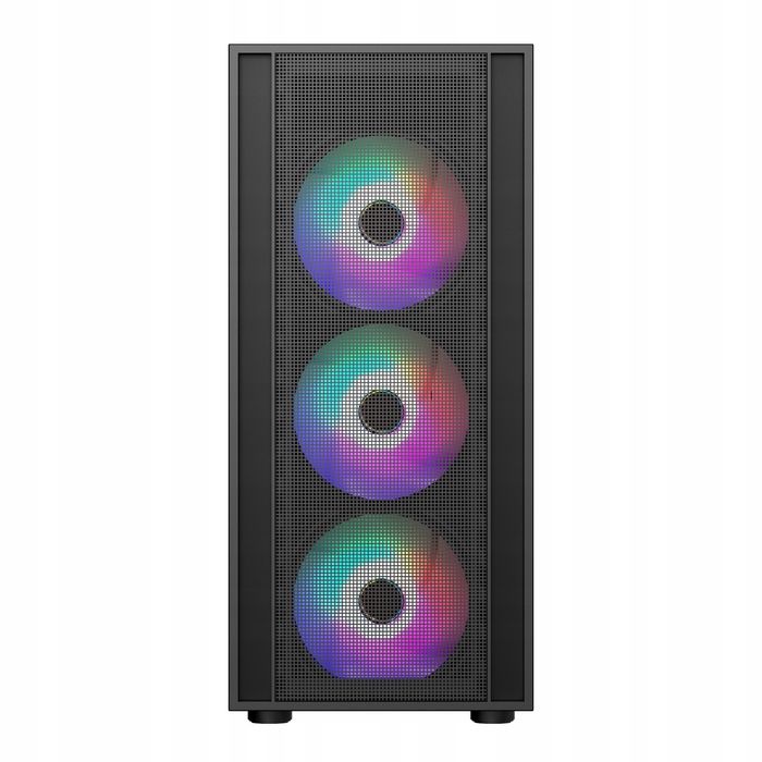 Корпус Midi Tower ROCC01, 4x ARGB вентилятори + контролер, чорний