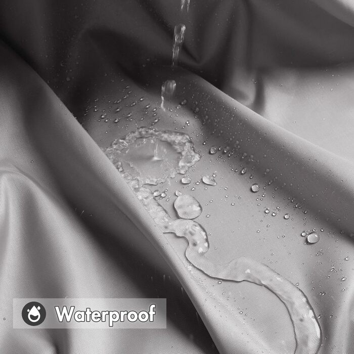 Шторка для душу MIULEE 180x200 см, зелена, водонепроникна, з кільцями, для ванни та душу