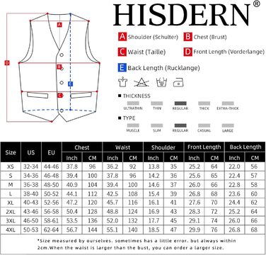 Жилет для чоловіків HISDERN з візерунком у клітинку, блакитний, бавовна | Формальний костюмний жилет