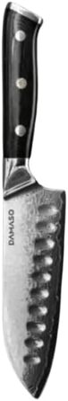 Кухонний ніж Santoku Damaso 12,7 см, 67 шарів дамаск, японський, Black Pearl