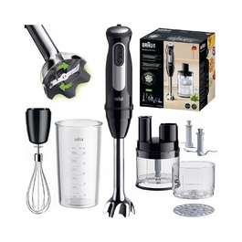 Погружний блендер Braun MQ55254M, 1000 Вт, чорний