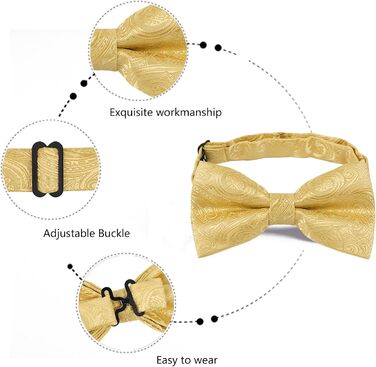 Набір краватка-метелик, нагрудна хустинка та запонки Alizeal Paisley, синій, універсальний розмір