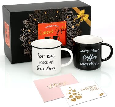 Stylish coffee mugs with 