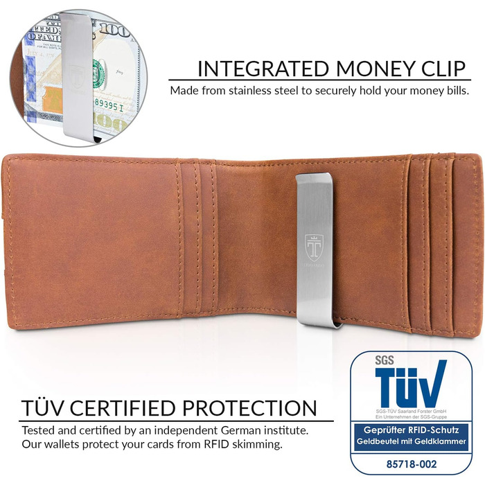 Чоловічий шкіряний ремінь TRAVANDO S Cognac-braun