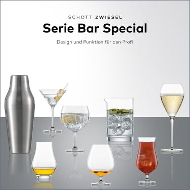 SCHOTT ZWIESEL Hurricane Glasses Bar Special (Set of 4), voluminous cocktail glasses for creative mixed drinks, dishwasher-safe Tritan crystal glasses, Made in Germany (Art.-No. 123628)