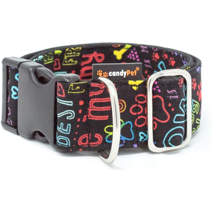 Нашийник для собак candyPet® Click - ширина 4 см, регульований (30-55 см), найкращий друг