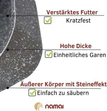 Форма для запікання NAMAI 40x28 см - Лазанья - Можна мити в посудомийній машині - Зроблено в Італії - Алюміній 28x40 см