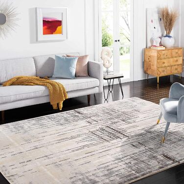 Сучасний килим Tinyboy-HBQ для вітальні та спальні, короткий ворс, сірий/бежевий (120 x 160 см)
