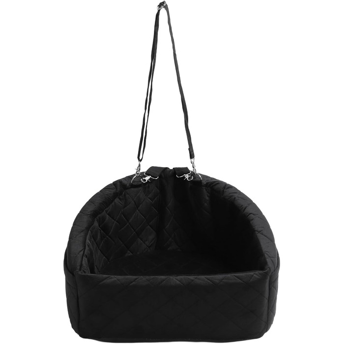 Автокрісло для собак, чорне: безпечне та стабільне автокрісло для маленьких собак, для заднього та переднього сидіння