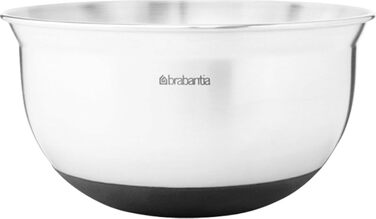 Миска Brabantia для перемішування, 1.0 л, нержавіюча сталь з термостійким силіконовим дном