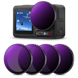 Фільтри ND/PL K&F Concept для DJI Osmo Action 4/5 PRO - набір (ND8/PL, ND16/PL, ND32/PL, ND64/PL)