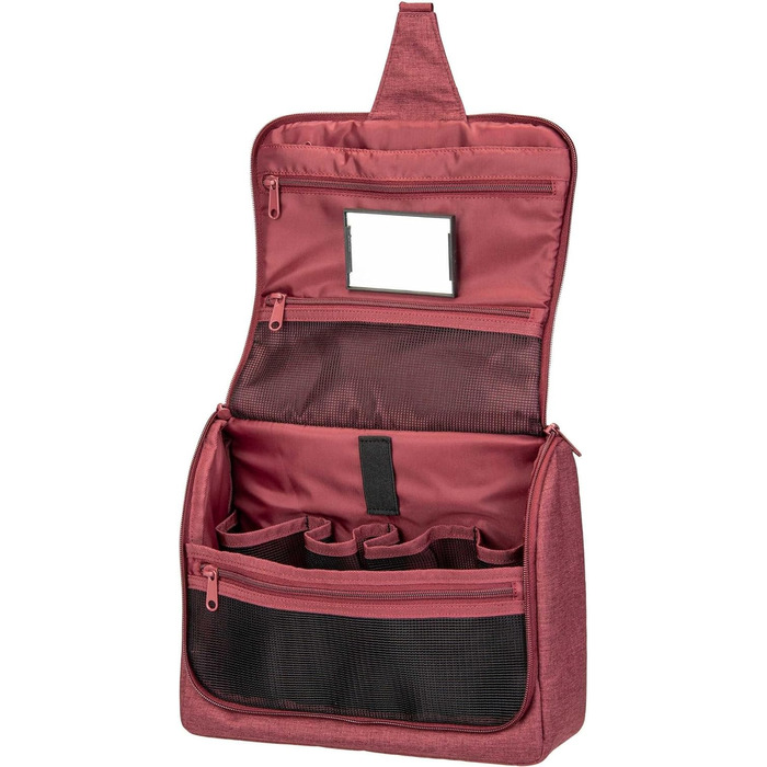 Сумка для туалетних аксесуарів Reisenthel Toiletbag XL Twist Maroon з гачком, водовідштовхувальне покриття