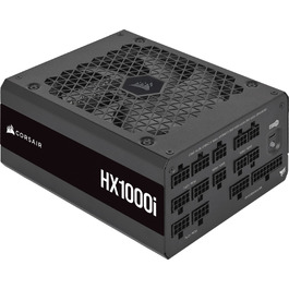 Блок живлення Corsair HX1000i 1000W ATX 3.1 PCIe 5.1, 80 Plus Platinum, повністю модульний, низький рівень шуму, iCUE, чорний