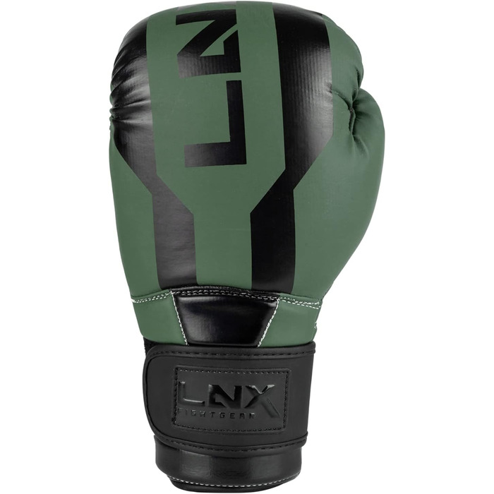 Боксерські рукавички LNX Stealth - чоловічі/жіночі, 8-16 Oz - для кікбоксингу, боксу, муай-тай, ММА, спарингу, тренувань. Колір: Хакі (302), вага: 10 Oz