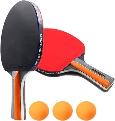 Набір для настільного тенісу Symagalbst 6-в-1: 2 ракетки, 3 м'ячі, чохол. Ідеально для початківців та професіоналів
