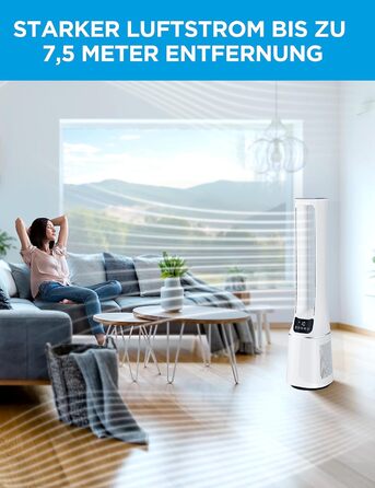 Вентилятор потоловий Midea FZ10-17JR Elegant з дистанційним керуванням, білий, таймер 12H