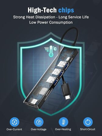 Lemorele Док-станція USB C хаб 11 в 1: 2*HDMI 4K, 3 USB 3.0/2.0, VGA, PD 100W, Audio, SD/TF, для Windows, MacBook, Dell, HP, Lenovo, Surface