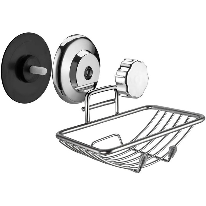 Тримач для мила з присосками SANNO, нержавіюча сталь, для ванної кімнати та кухні