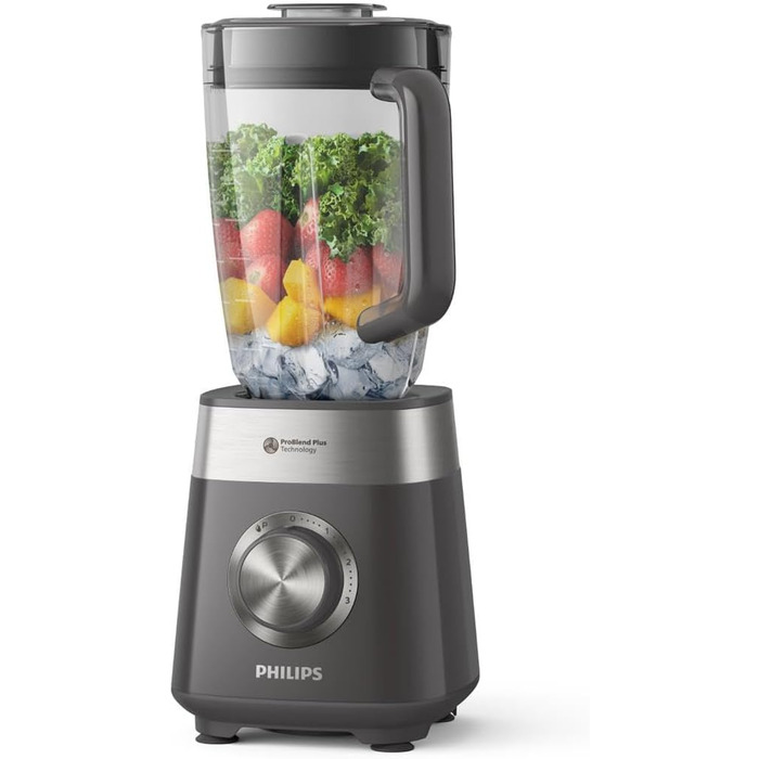 Philips 5000 Series Blender - 1000 W. 2L maximum capacity. ProBlend Plus technology. Dishwasher-safe parts. Black (HR3020/20) 1000 Watts