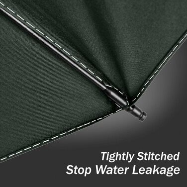 Чоловічий складаний парасоль від дощу Conlun Kompakter – штормостійкий, автоматичний, 127 см, чорний