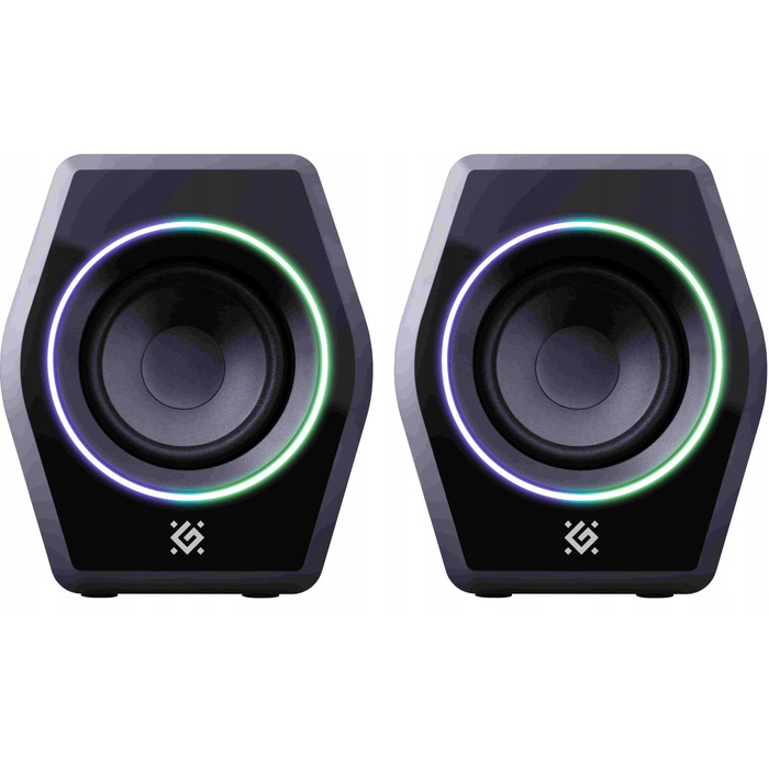 Комп'ютерні колонки Defender Solar 9 2.0 Bluetooth 10 Вт з LED-підсвіткою та USB