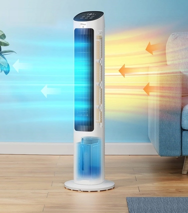 Колонний вентилятор Zilan TOWER FAN COOLER, білий