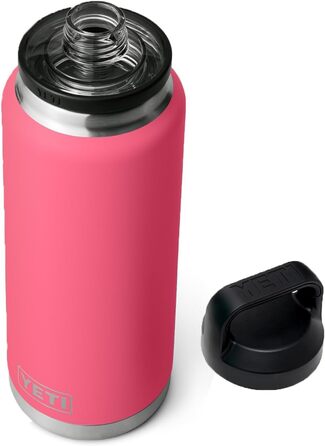 YETI Rambler 36 oz Chug Cap Bottle - Vacuum Insulated Stainless Steel - Tropical Pink