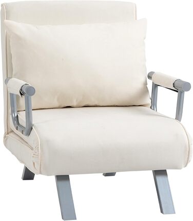 HOMCOM Convertible Sofa Bed with Adjustable Backrest