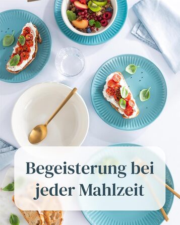 Набір керамічних чашок Steingut Hygge (48 шт.) – Стильний комплект для чаю та кави, Petrol