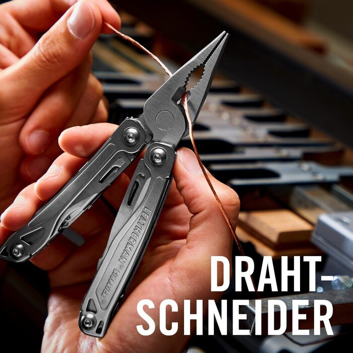 Leatherman Wingman Multi-Tool - 14 Tools for Every Situation - Stainless Steel, with Nylon Holster (SIDEKICK Box)