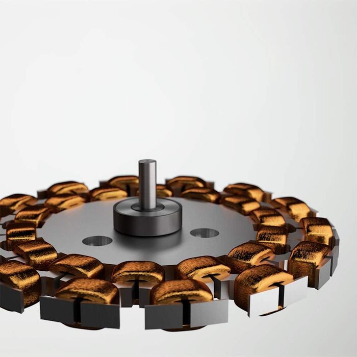 Вентилятор стельовий Cecotec Energysilence Aero 580, чорний/горіх, 3 лопаті