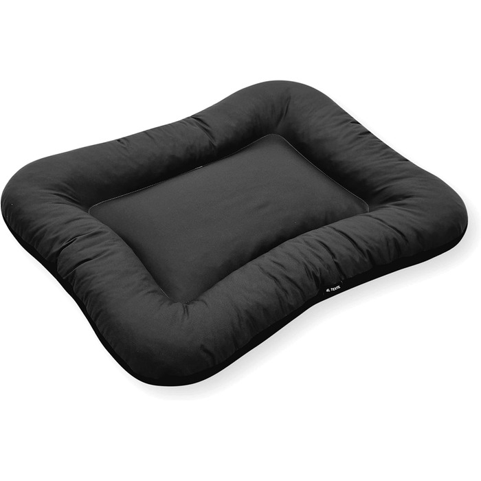 Ліжко для собак середніх розмірів 4L Textil KLEO, водонепроникне, знімний чохол, 90x70 см (темно-зелене)