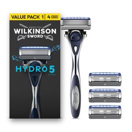 Стартовий набір для гоління Wilkinson Sword Hydro 5: бритва та 4 змінні касети (всього 13 лез), чоловіча