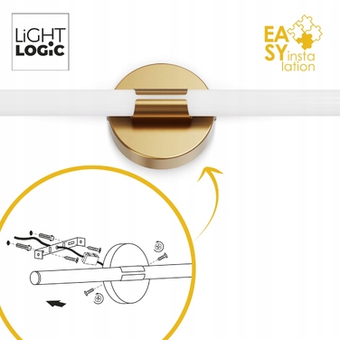 Настінний світильник LightLogic жовтий, інтегроване LED-джерело 8 Вт