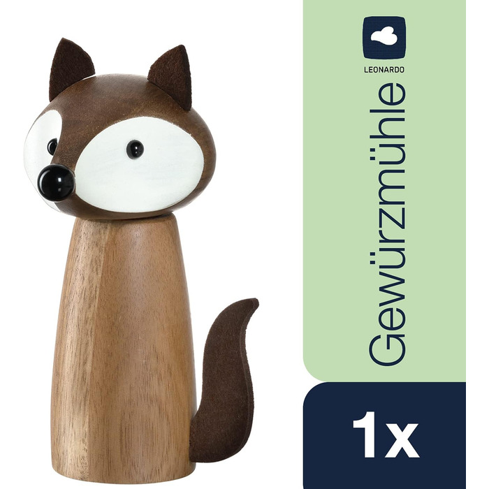 Млинок для спецій дерев'яний LEONARDO HOME 018698, коричневий, Fuchs