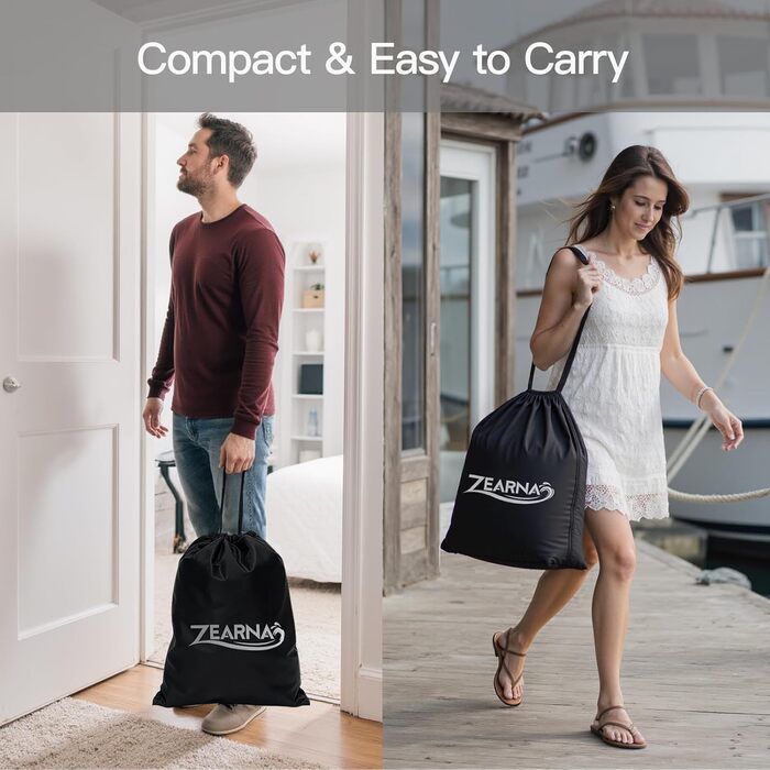 Надувний матрац для 2 осіб 203x152x40 см з електричним насосом, самонадувний, для гостей, для дому