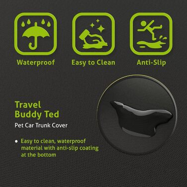 Захисна підстилка в багажник для собак Bonamico - непромокальна, антиковзаюча з боковим захистом. Захист від бруду, подряпин та шерсті тварин. Аксесуари для собак в авто.