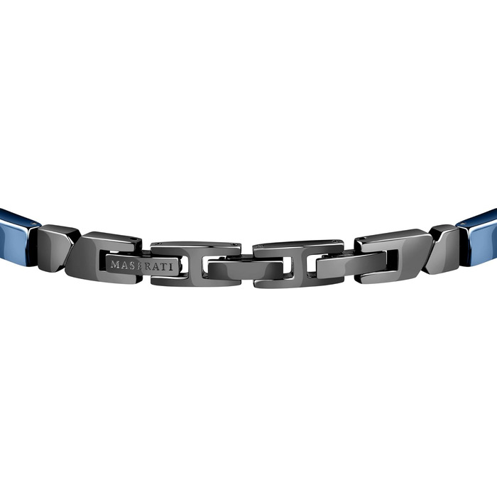 Чоловічий браслет Maserati JEWELS з нержавіючої сталі, кераміки, сіро-блакитної PVD обробки - JM221ATZ01