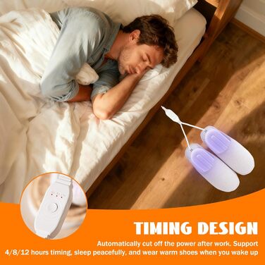 Електричний сушильник для взуття Herbst: 3 режими, таймер, антибактеріальний, для дитячого та гірськолижного взуття