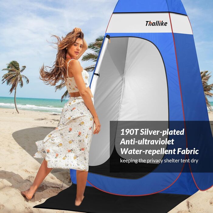 Намет для душу та роздягальні Upgrade Pop Up, 140x140x210 см, чорний, з підлогою