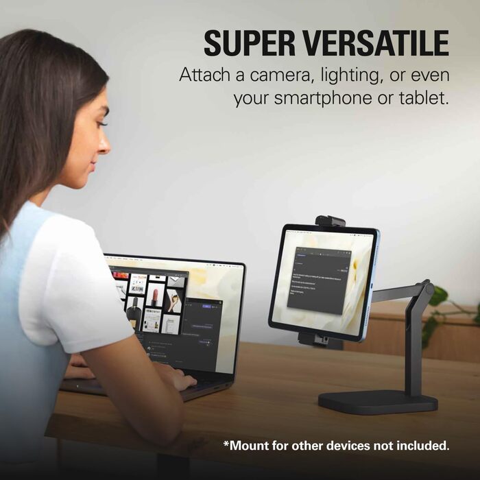 Elgato Wave Desk Stand: Регульована підставка для мікрофона, сумісна з HyperX, Rode, Fifine, Shure та іншими. Підходить для запису та подкастингу.