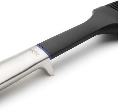 Кулінарний пензлик Johann Lafer Turbo з нержавіючої сталі | Ергономічна ручка та сплющені дротики для кращої циркуляції повітря | Точність, швидкість та насолода