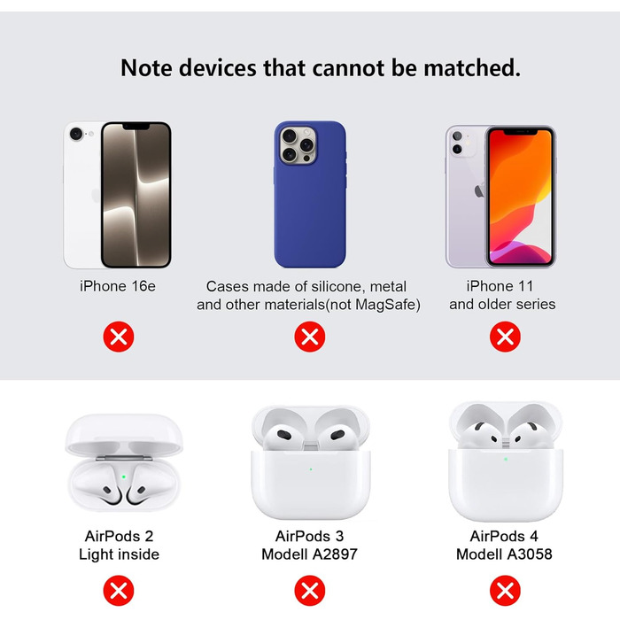 Бездротова зарядка Boaraino 3-в-1 для iPhone 17/16/15/14/13/12, Apple Watch та AirPods, чорний