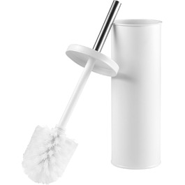 Набір для чищення унітазу Beldray LA059451WHTFEU7 з тримачем – щітка для унітазу з жорсткою щетиною, гігієнічний тримач з кришкою, білий