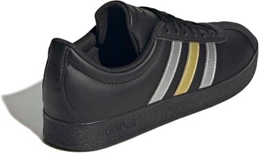 Жіночі кросівки Adidas VL Court Base, чорний/сріблястий/золотистий, 38 2/3 EU