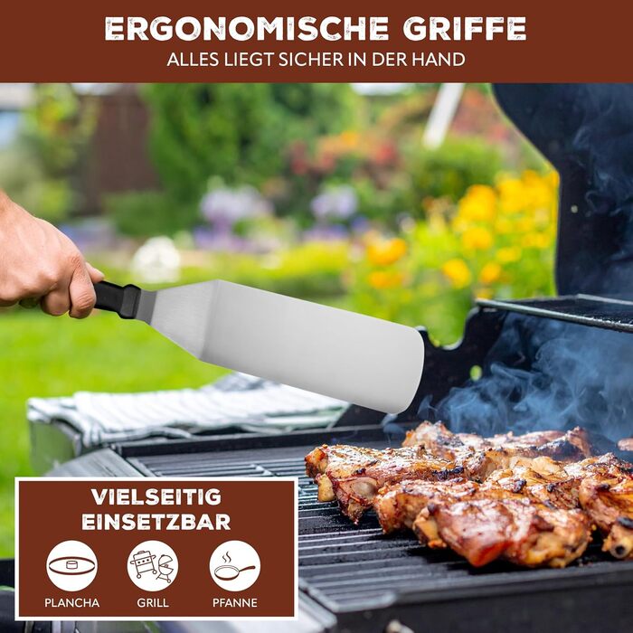 Набір лопаток Bremermann для смаження та гриля (4 шт.), нержавіюча сталь