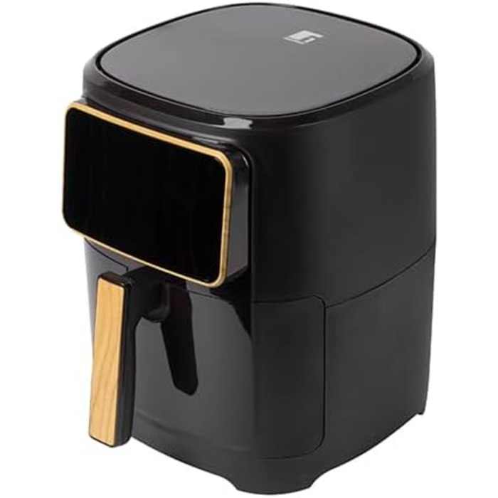 Фритюрниця без оливи Bergner CHARCOAL з керамічним покриттям, 1800W, 6.9L, 8 програм, 80-200°C, таймер до 30 хв, без PFAS