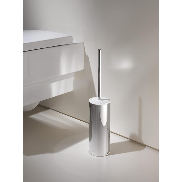 KEUCO WC-Set, Toilet brush set with holder, open-form toilet paper holder, made of metal, high-gloss chrome-plated, wall-mounted, Collection Moll