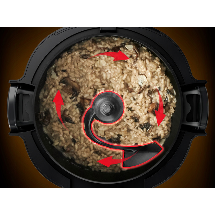 Мультиварка-тушківець Tefal Multicook&Stir MY720B, 6 л, 12 програм, функція перемішування