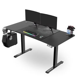 Ігровий стіл Ultradesk LEVEL V2, чорний, з електричним регулюванням висоти